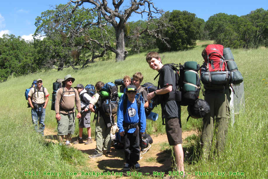the Troop at Henry Coe State Park